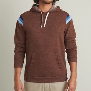 NEW MARINE LAYER BANKS CHOCOLATE BROWN HOODIE